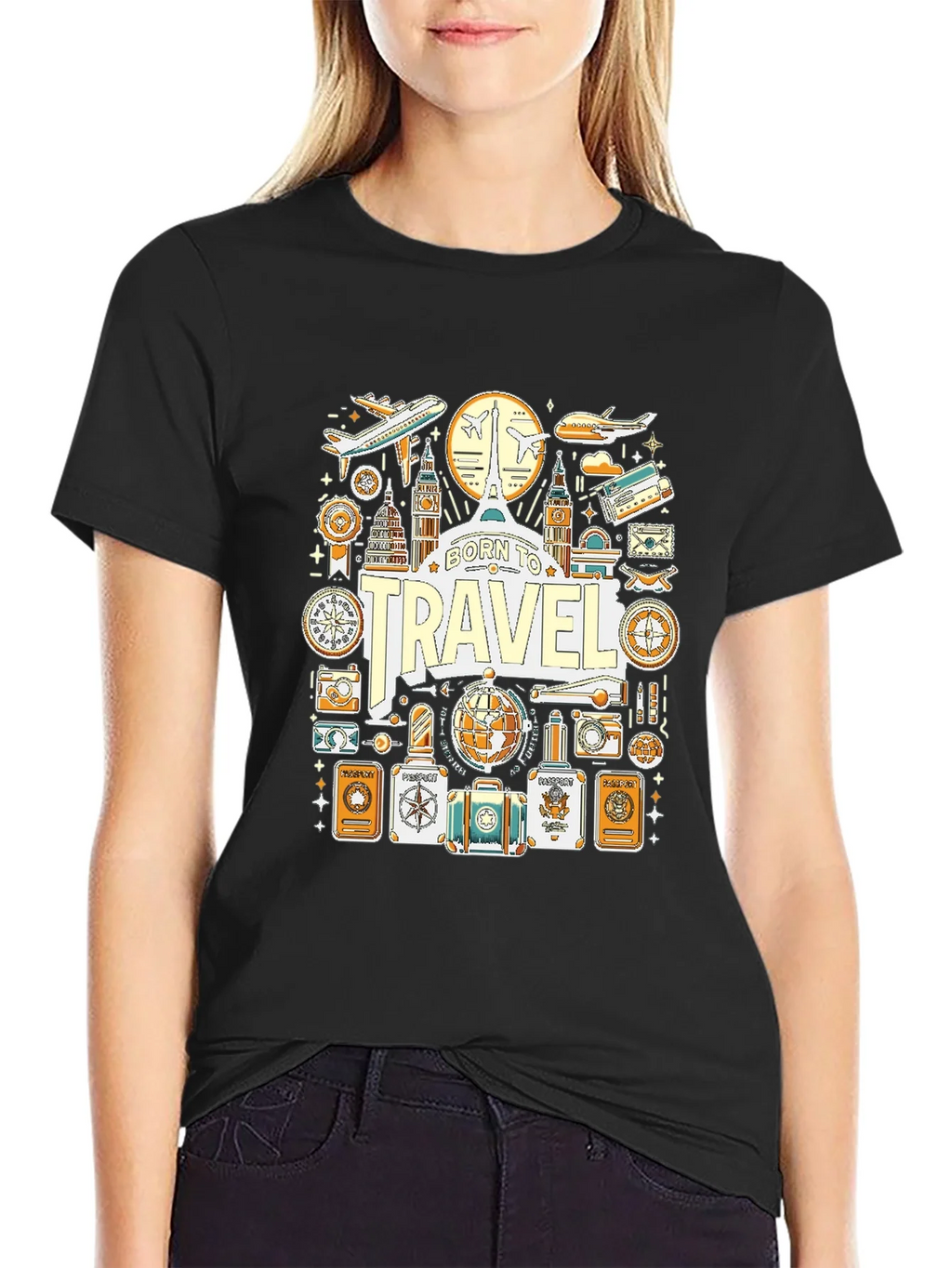 Born to Travel Graphic T-Shirt product image 2