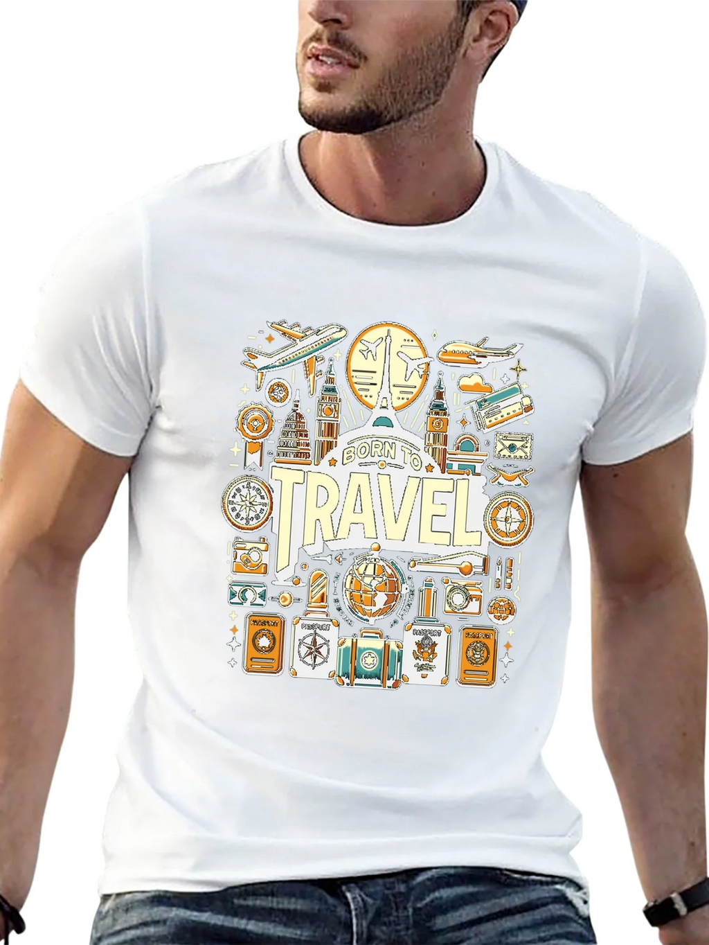 Born to Travel Graphic T-Shirt product image 12