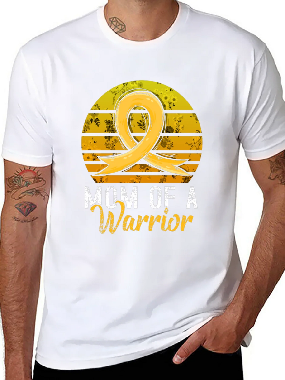 Mom of a Warrior Awareness T-Shirt product image 5