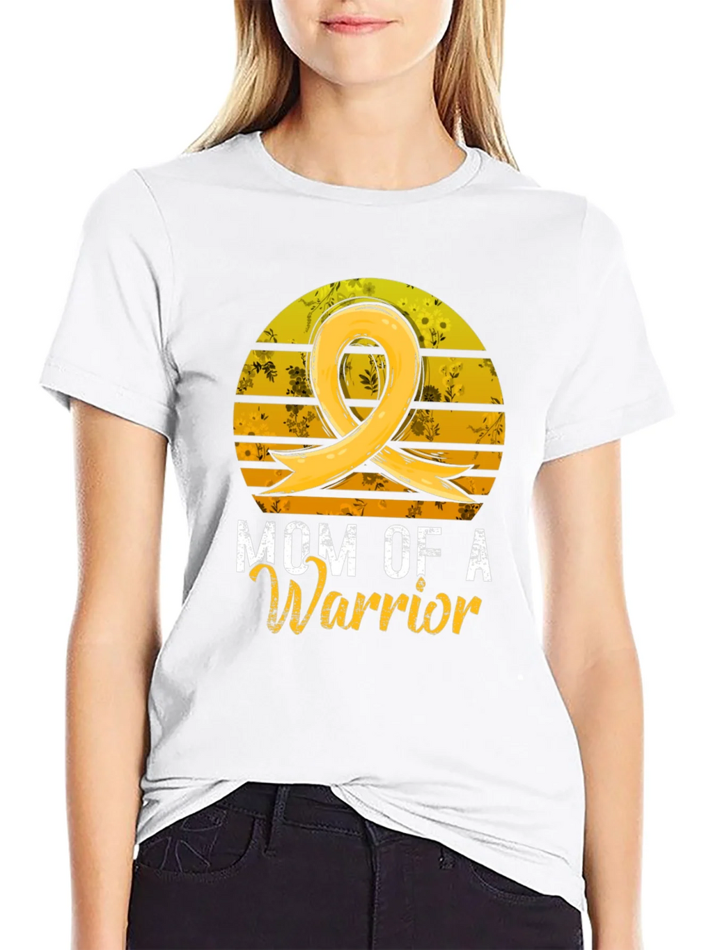Mom of a Warrior Awareness T-Shirt product image 6