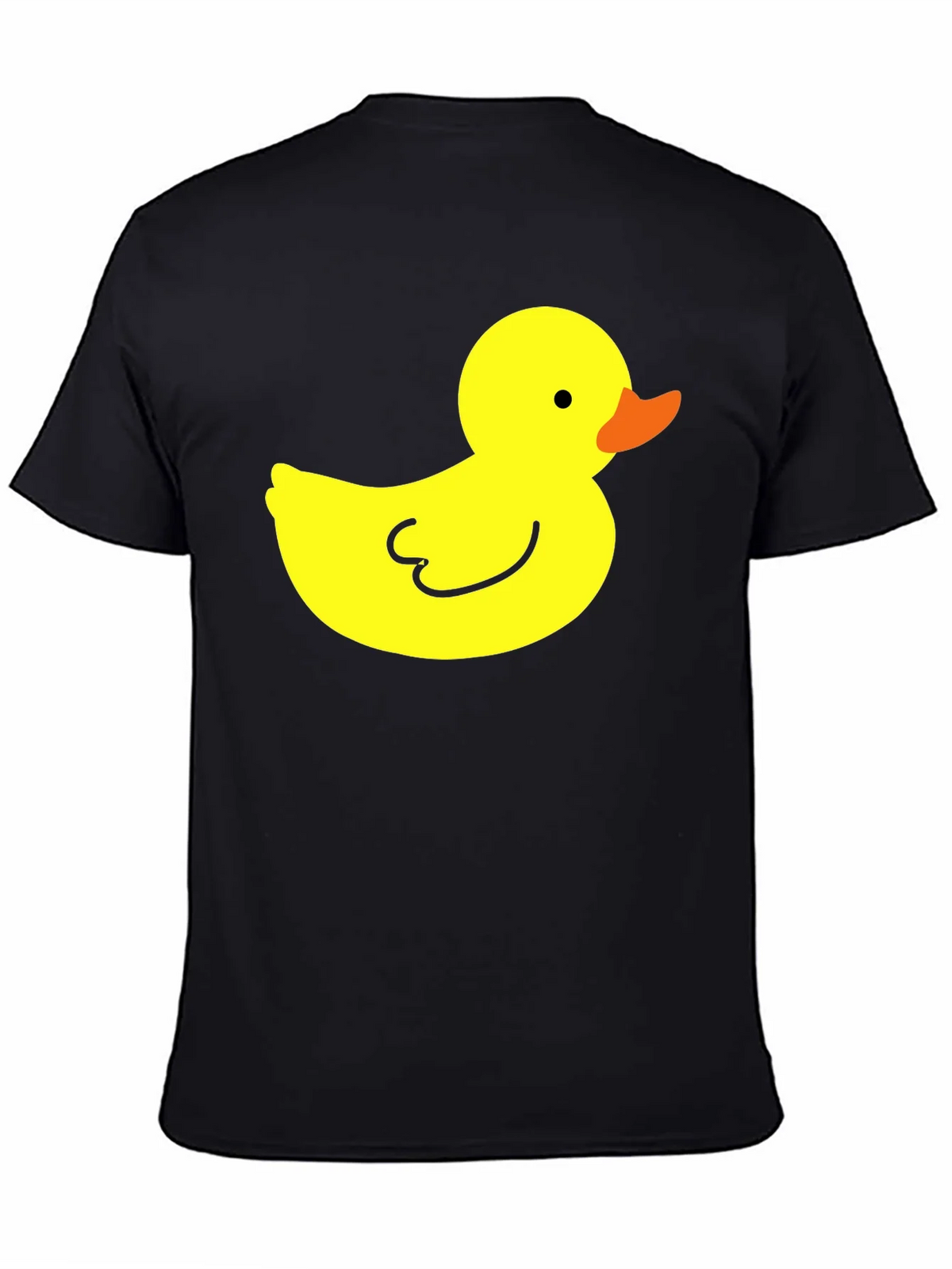 Black T-Shirt with Yellow Duck Graphic product image 4