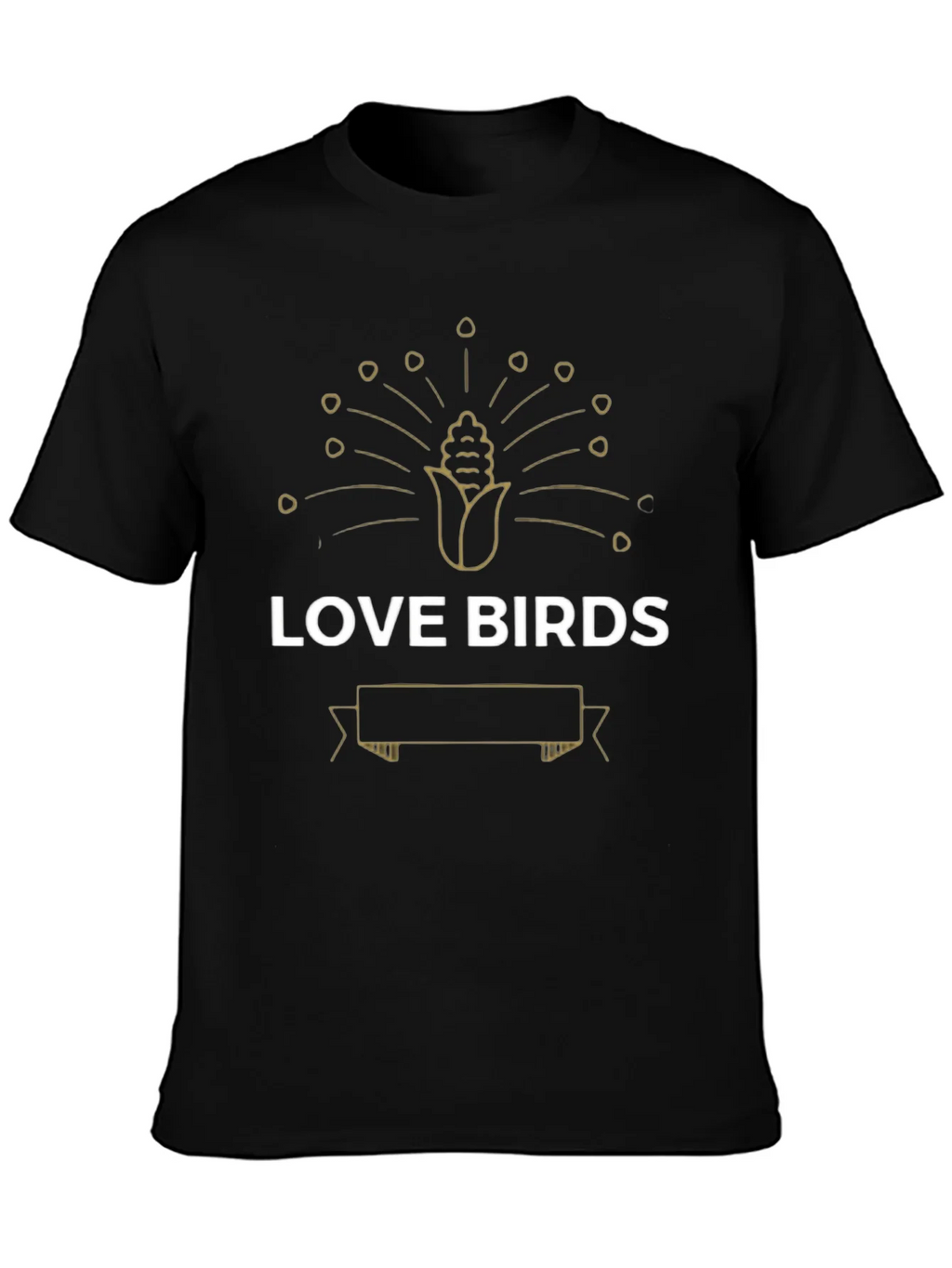 Love Birds Graphic Tee - Unique Peacock Corn Design product image 3