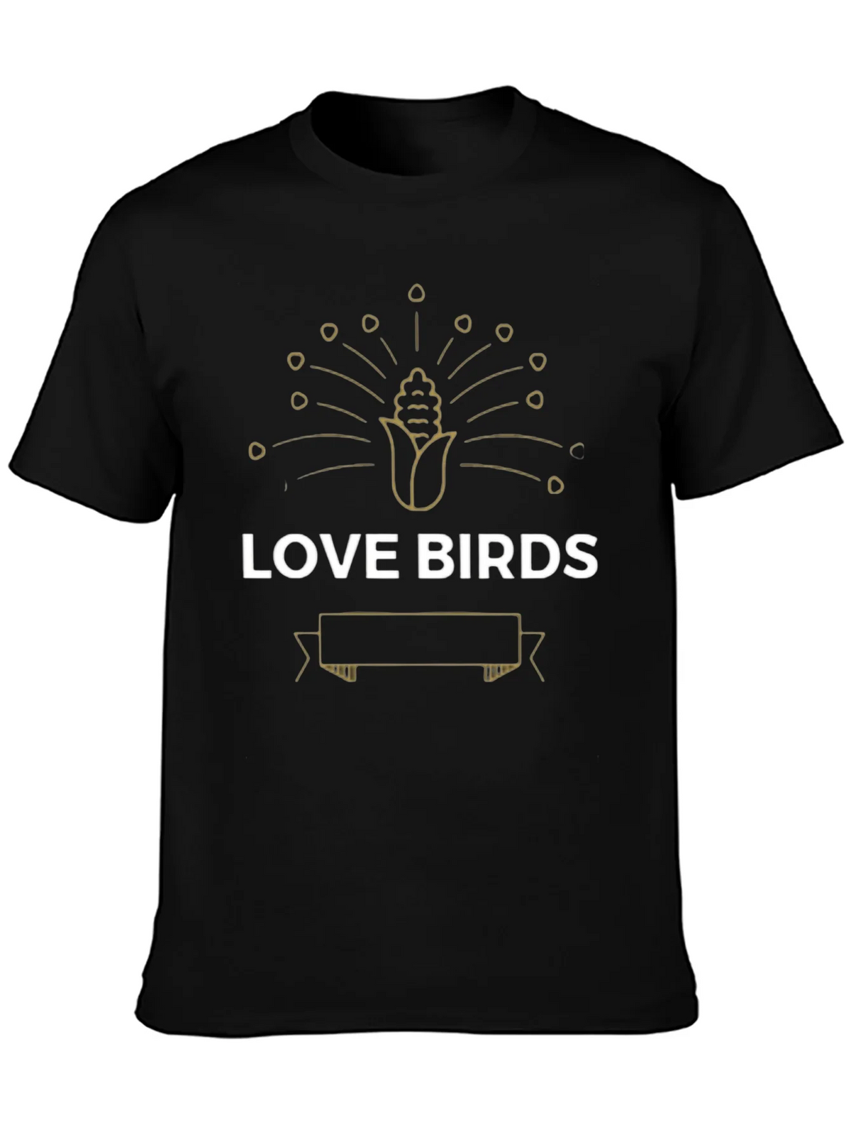 Love Birds Graphic Tee - Unique Peacock Corn Design product image 3