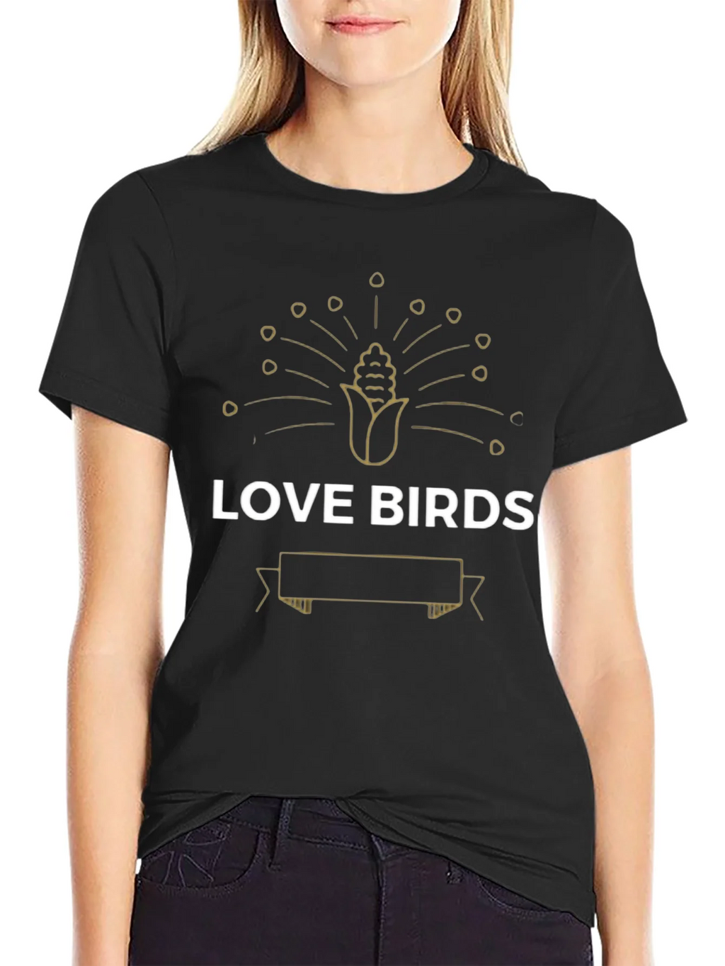 Love Birds Graphic Tee - Unique Peacock Corn Design product image 2