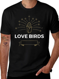 Love Birds Graphic Tee - Unique Peacock Corn Design product image 1