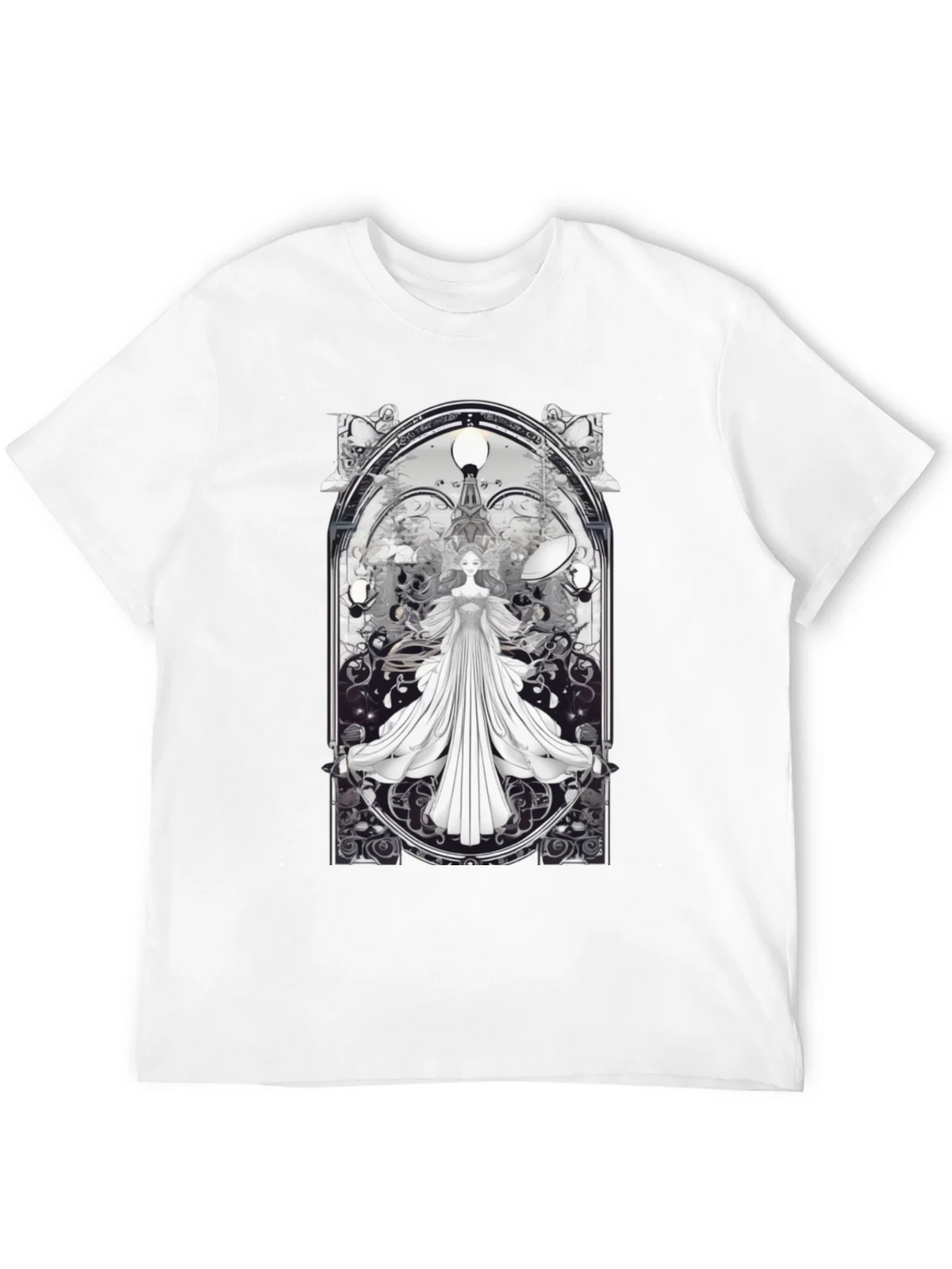 Art Nouveau Angel T-Shirt - Unique Gothic Design product image 10
