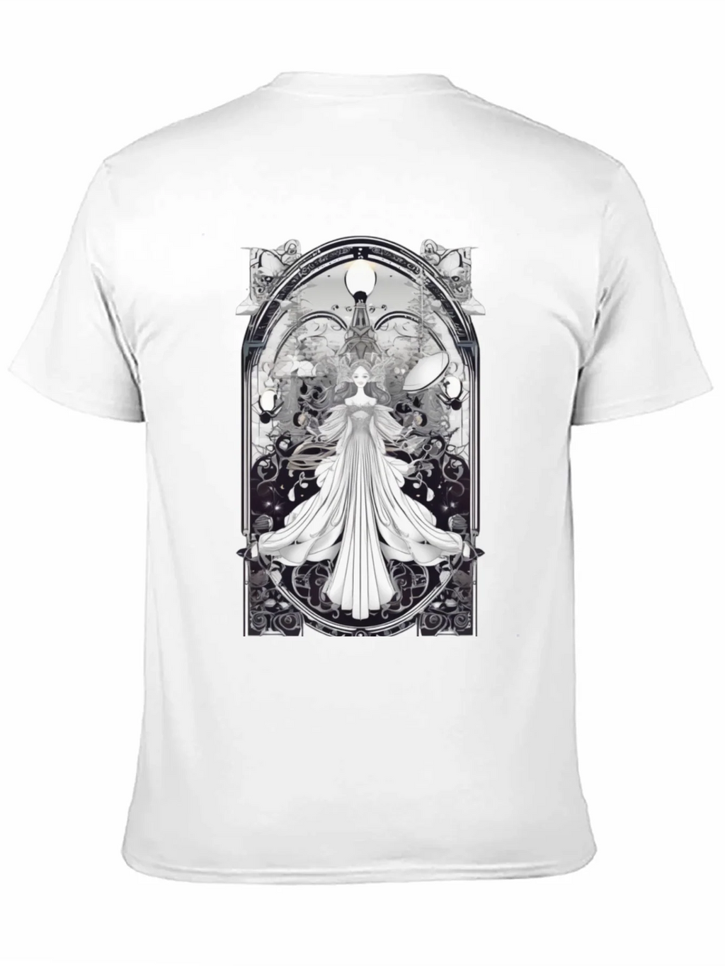 Art Nouveau Angel T-Shirt - Unique Gothic Design product image 9