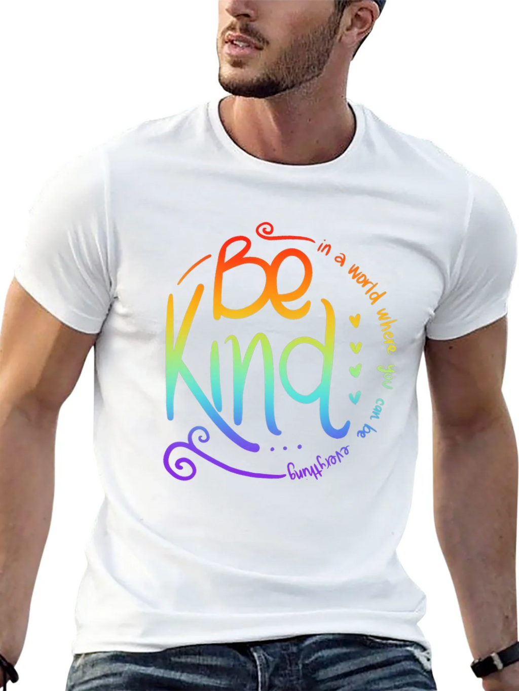 Be Kind Rainbow Graphic T-Shirt product image 10