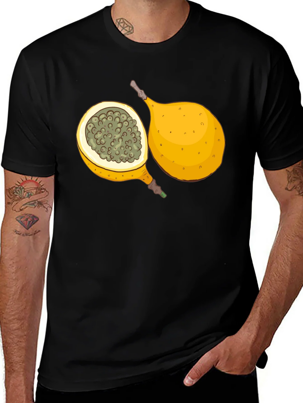 Granadilla Fruit Graphic T-Shirt - Tropical Design product image 1