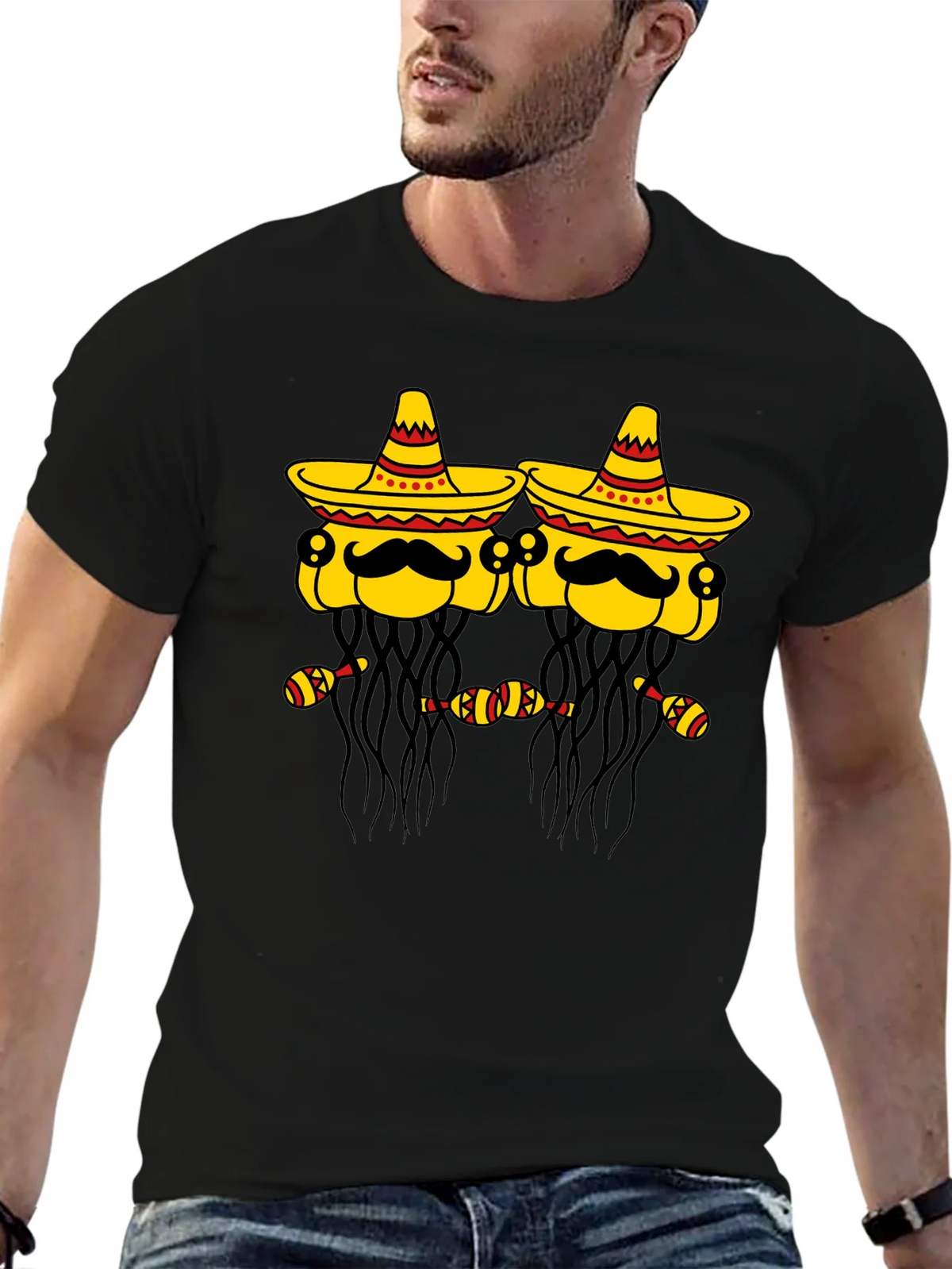 Cinco de Mayo Party Shirt - Sombrero Wearing Jellyfish product image 6