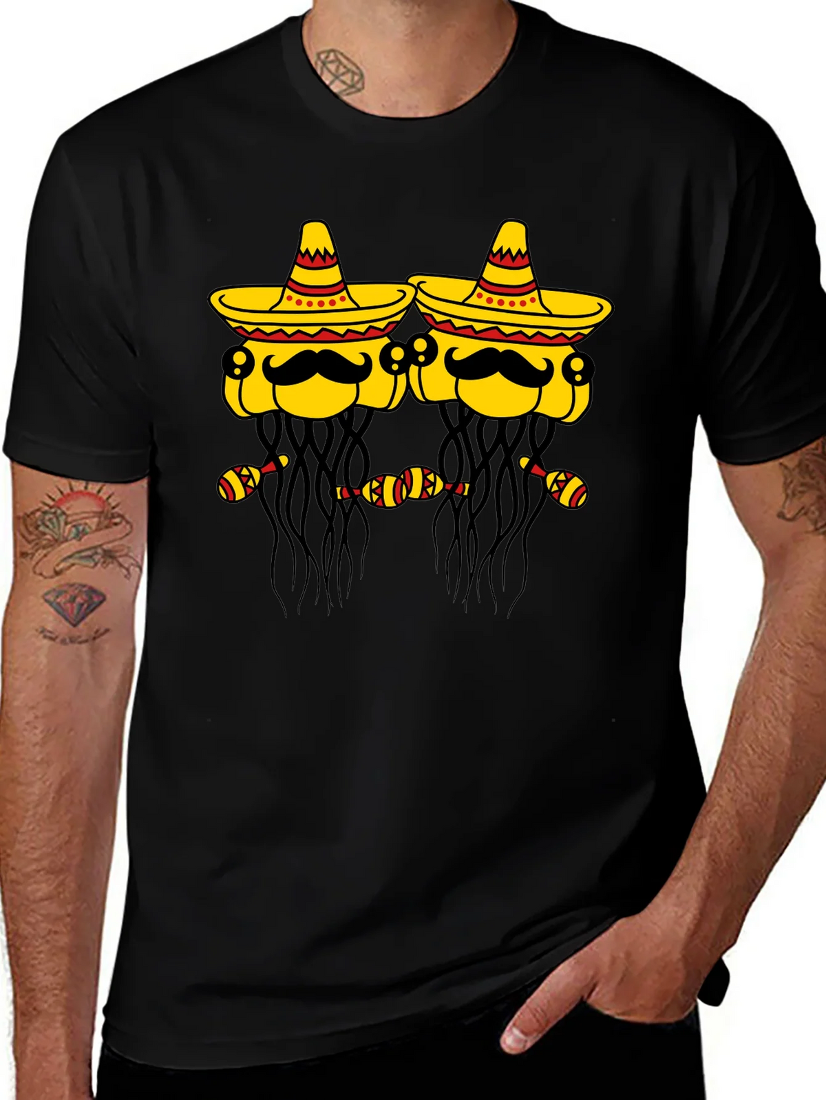 Cinco de Mayo Party Shirt - Sombrero Wearing Jellyfish product image 1