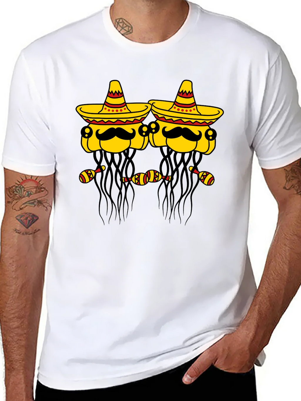Cinco de Mayo Party Shirt - Sombrero Wearing Jellyfish product image 7