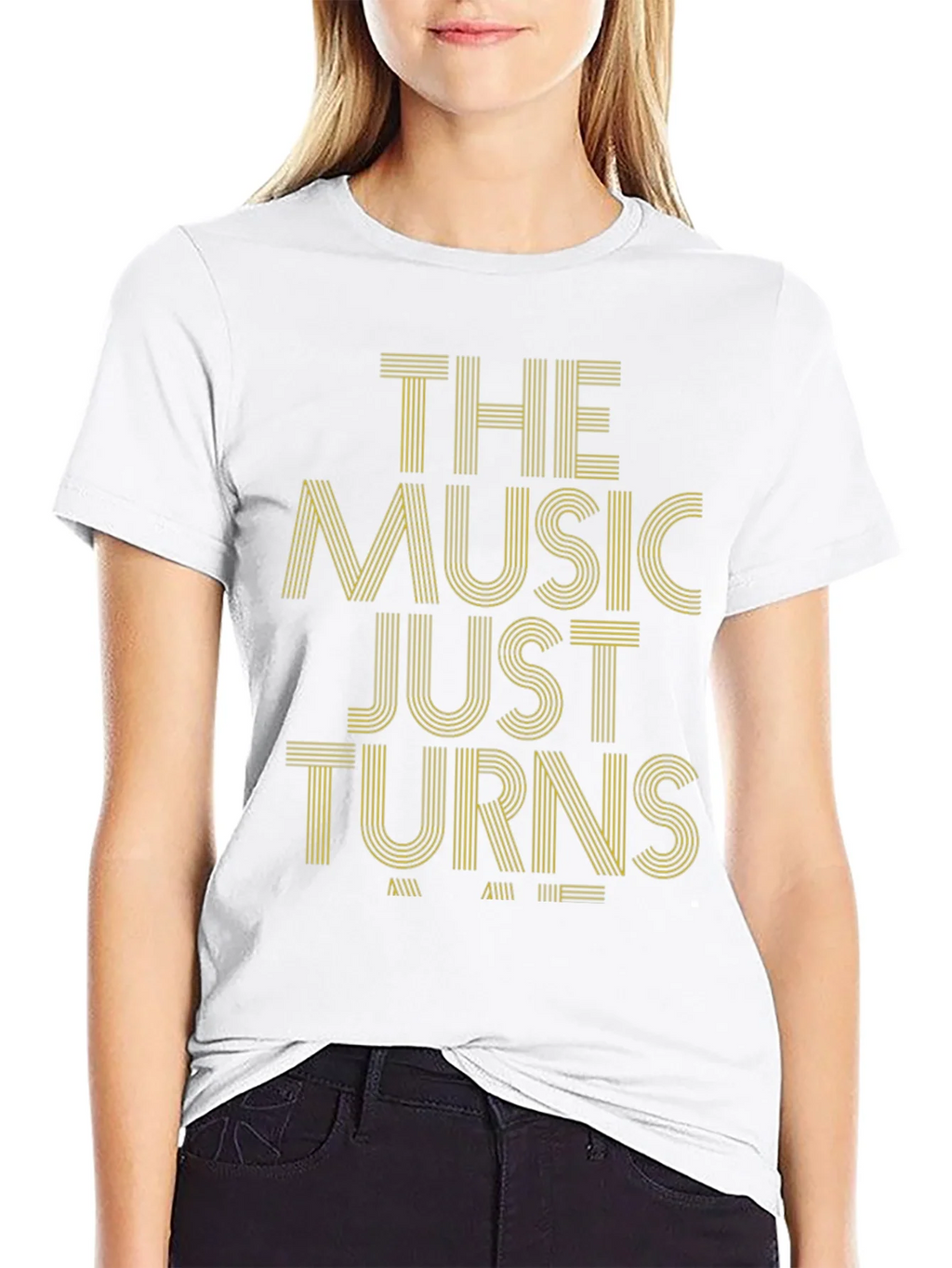 The Music Just Turns T-Shirt - Stylish Graphic Tee product image 6