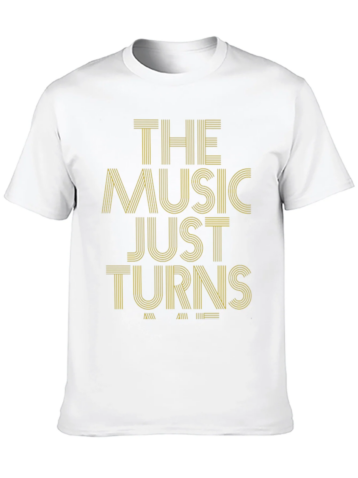 The Music Just Turns T-Shirt - Stylish Graphic Tee product image 7
