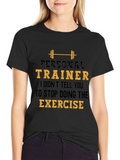 Personal Trainer Exercise T-Shirt product image 1