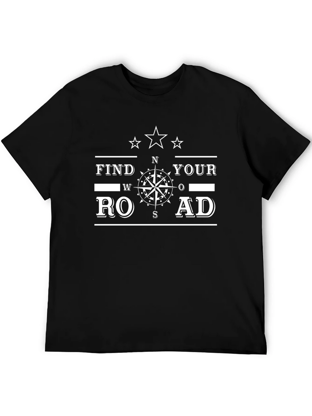 Find Your Road Graphic T-Shirt - Black product image 5