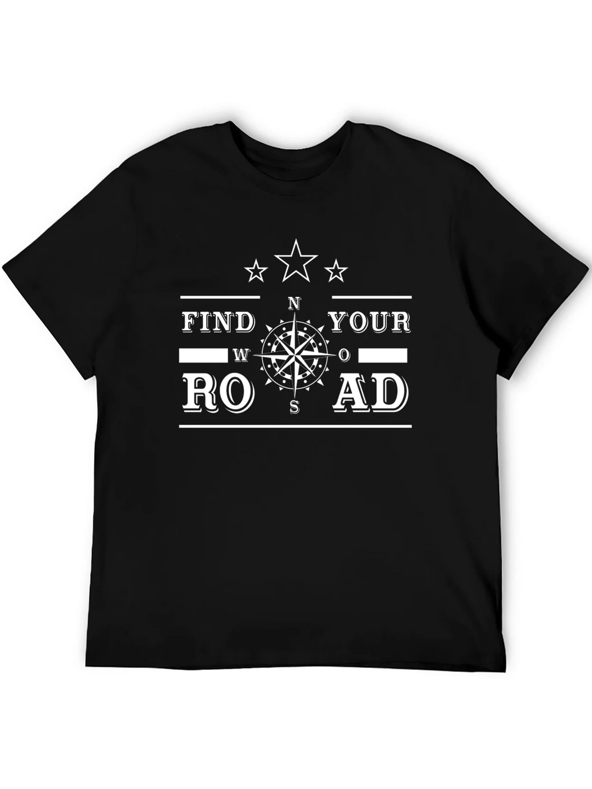 Find Your Road Graphic T-Shirt - Black product image 5