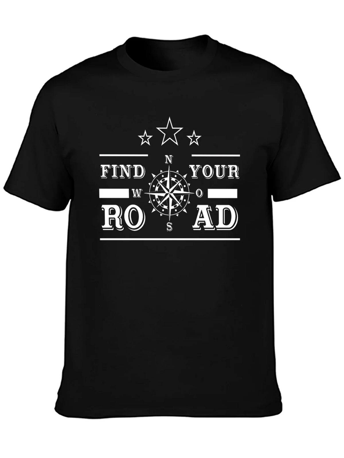 Find Your Road Graphic T-Shirt - Black product image 3