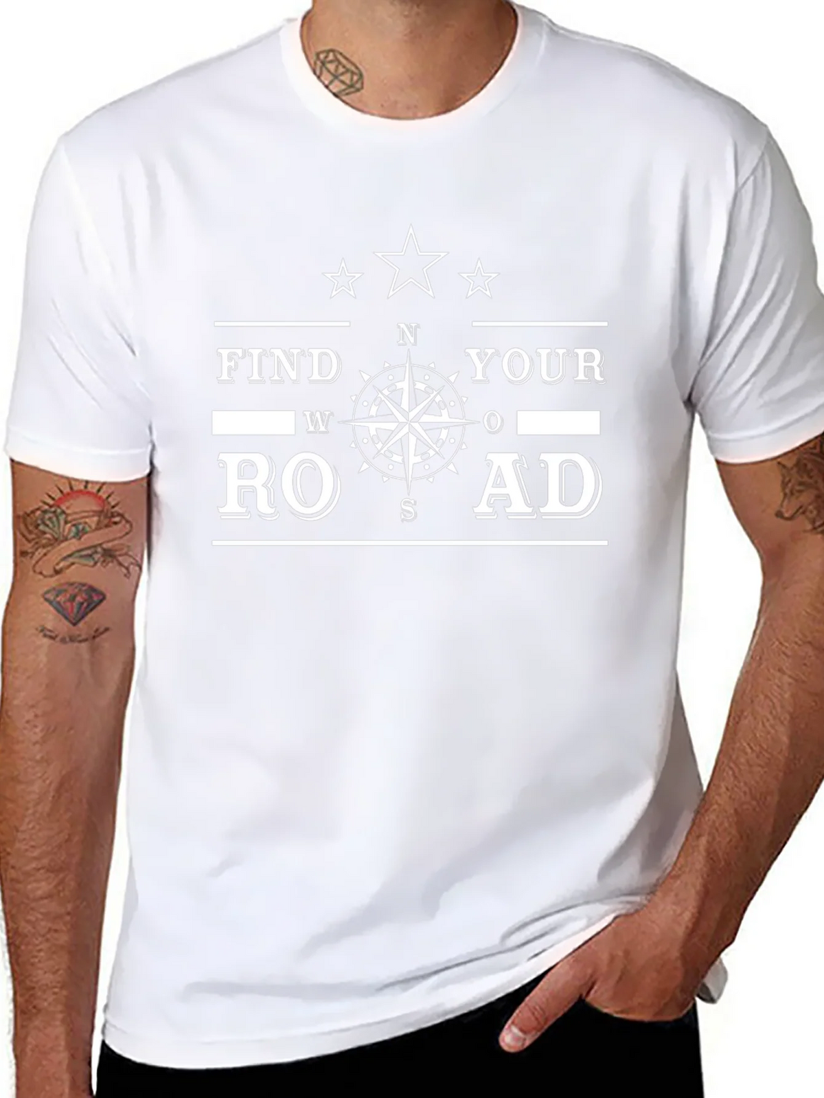 Find Your Road Graphic T-Shirt - Black product image 7