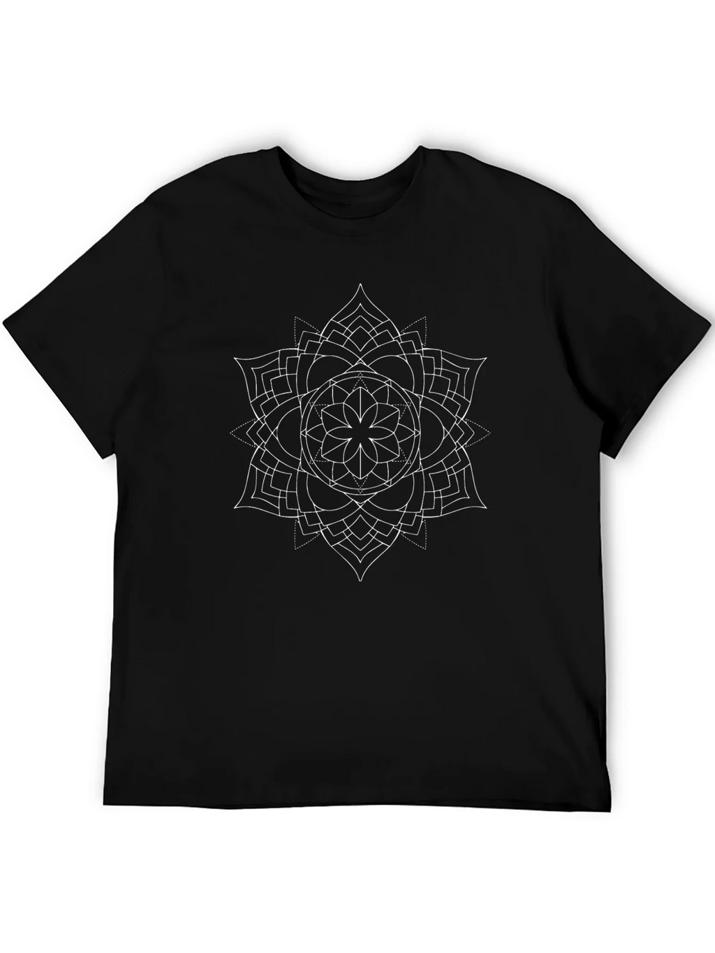 Geometric Mandala Graphic Print Mens T-Shirt product image 4