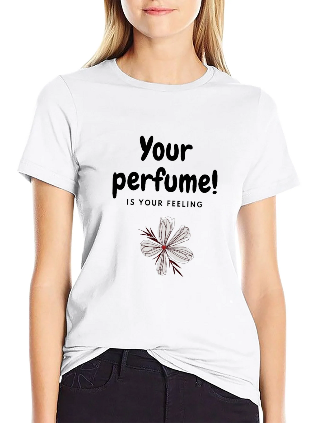 Your Perfume Feeling Black Graphic Tee product image 5
