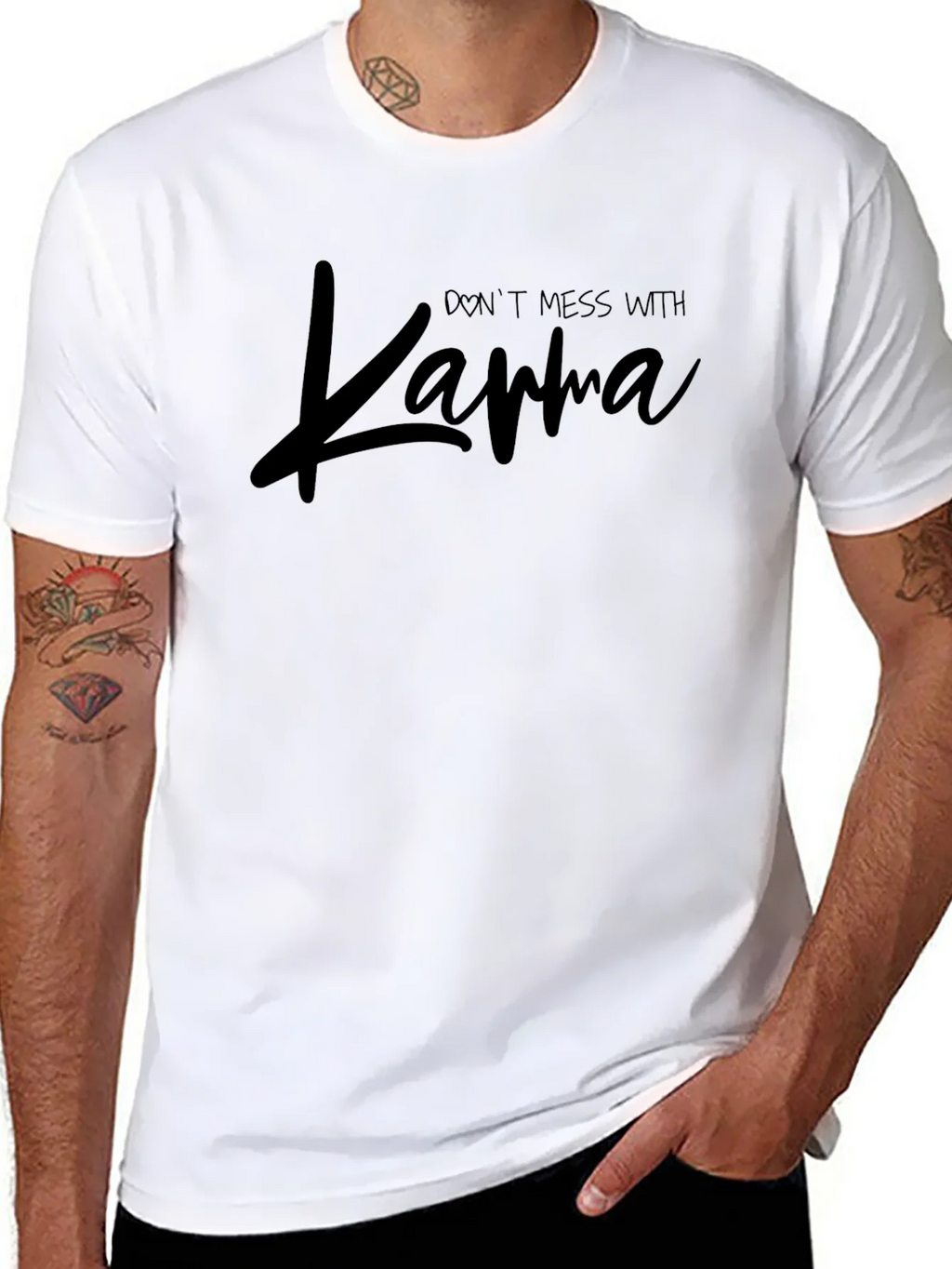 Dont Mess With Karma Graphic T-Shirt product image 7