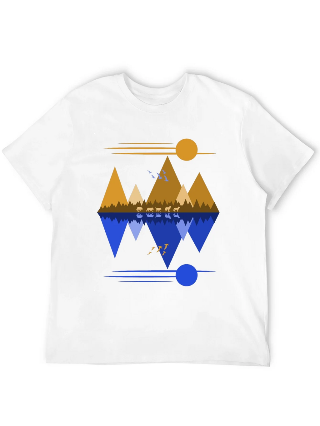 Mountain Reflection Graphic Tee - Nature Inspired Design product image 11
