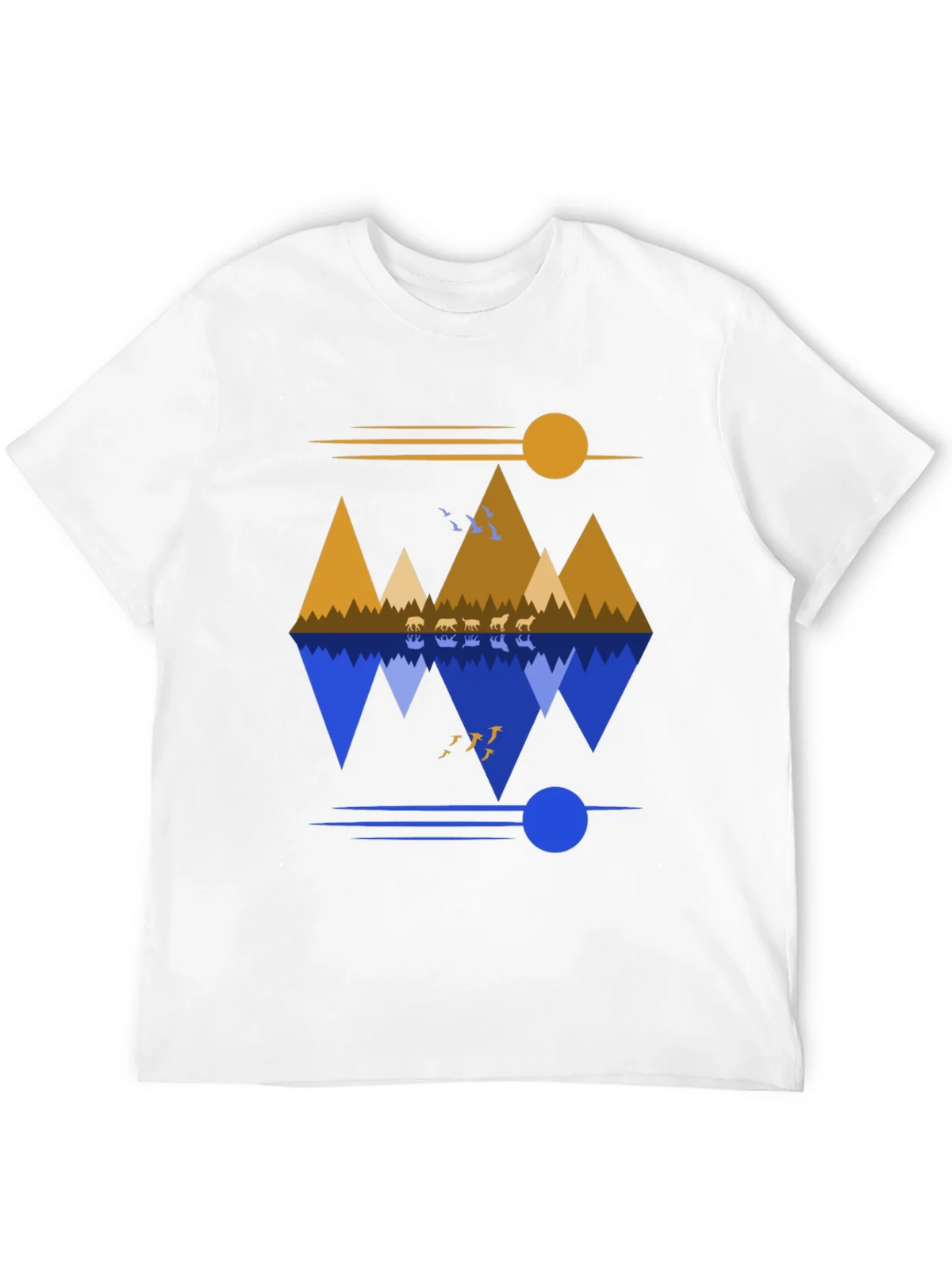 Mountain Reflection Graphic Tee - Nature Inspired Design product image 11