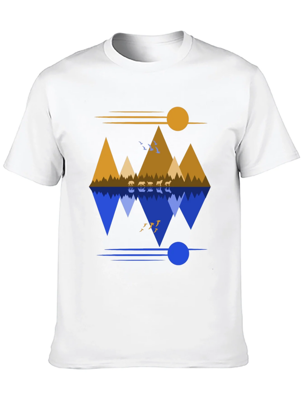 Mountain Reflection Graphic Tee - Nature Inspired Design product image 9