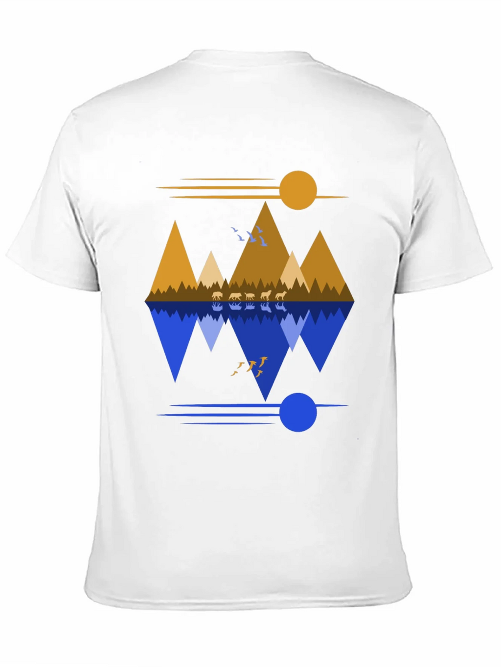 Mountain Reflection Graphic Tee - Nature Inspired Design product image 10