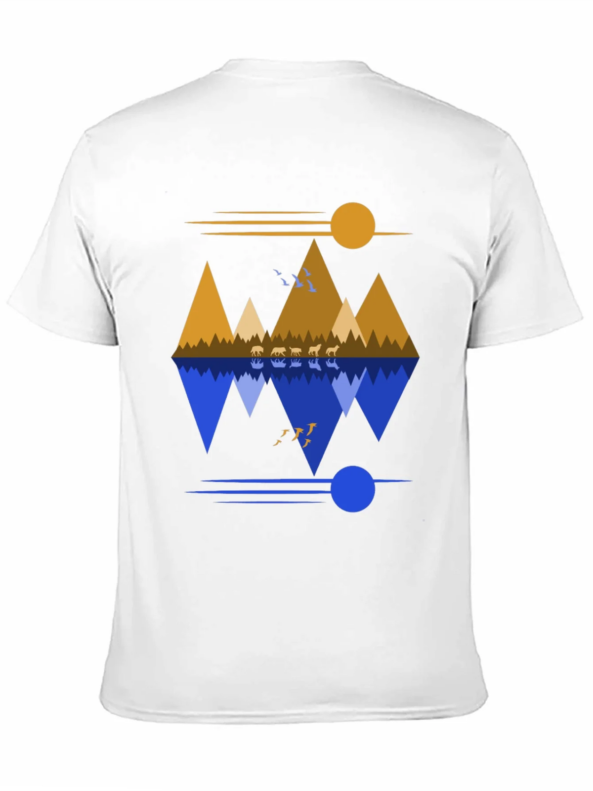 Mountain Reflection Graphic Tee - Nature Inspired Design product image 10