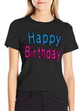 Happy Birthday Black T-Shirt product image 1