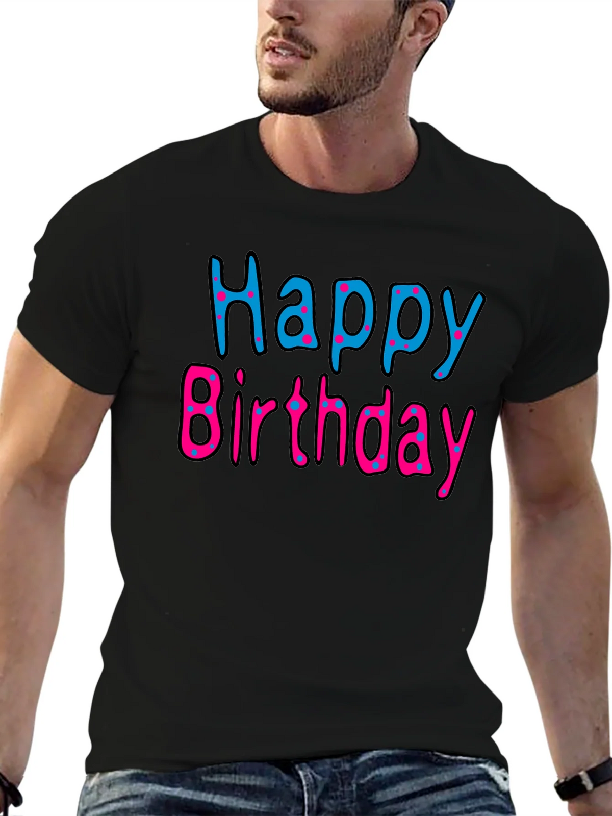 Happy Birthday Black T-Shirt product image 4