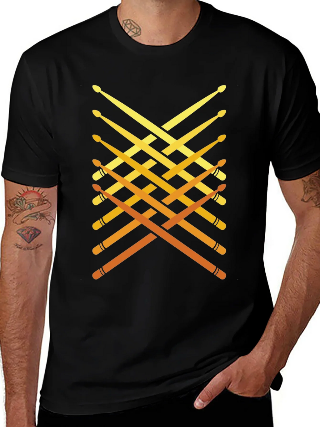 Drumsticks Graphic Tee - Musician Style product image 1