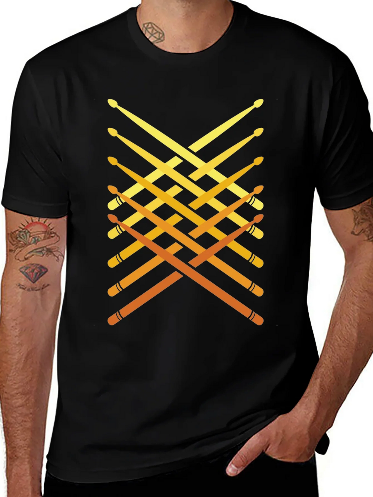 Drumsticks Graphic Tee - Musician Style product image 1