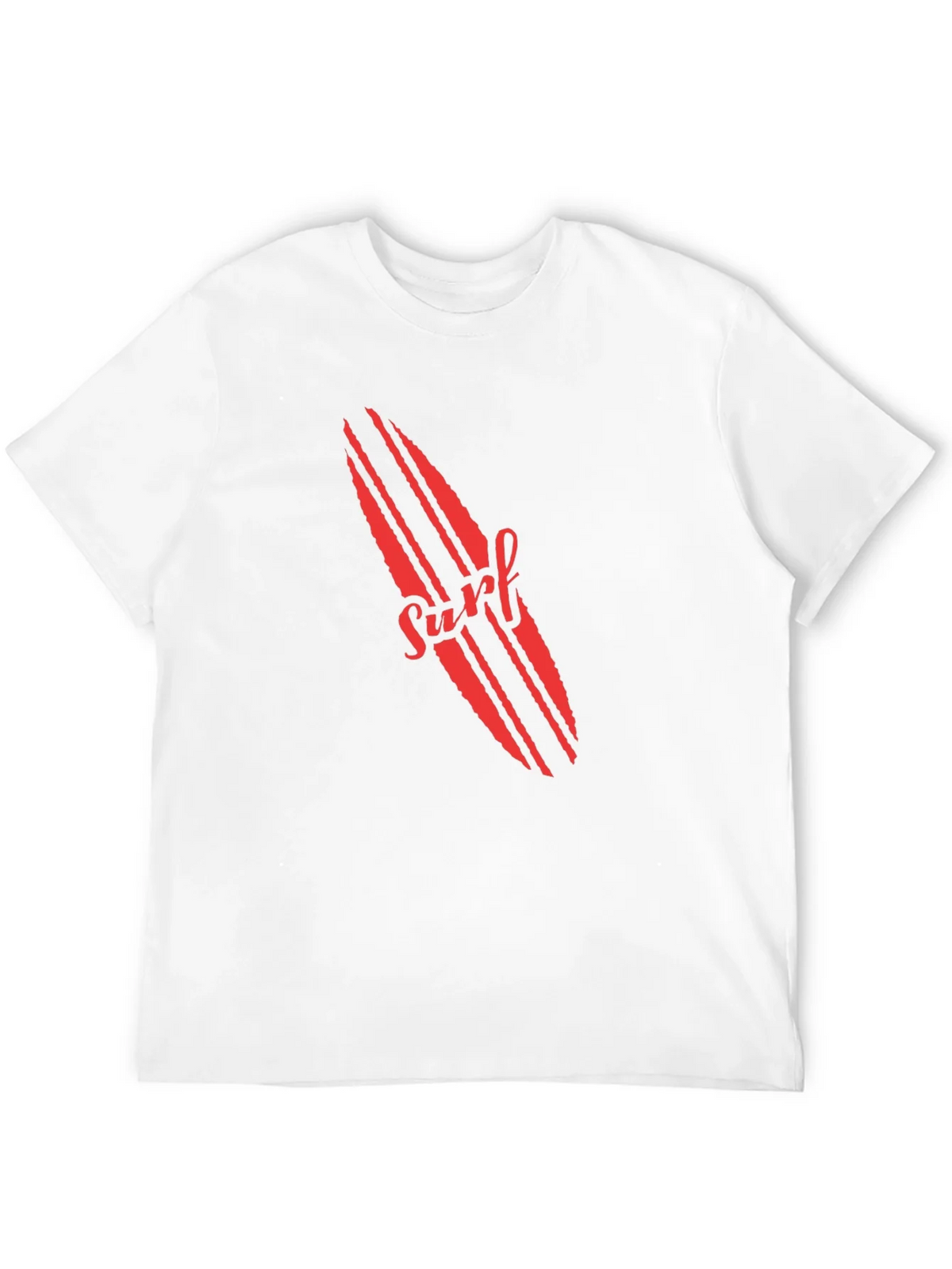 Surfboard Graphic Tee - Red Print on Black product image 11