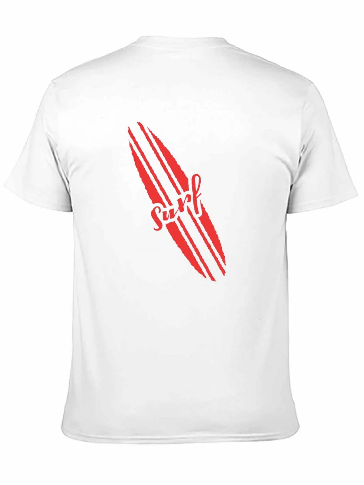 Surfboard Graphic Tee - Red Print on Black product image 10