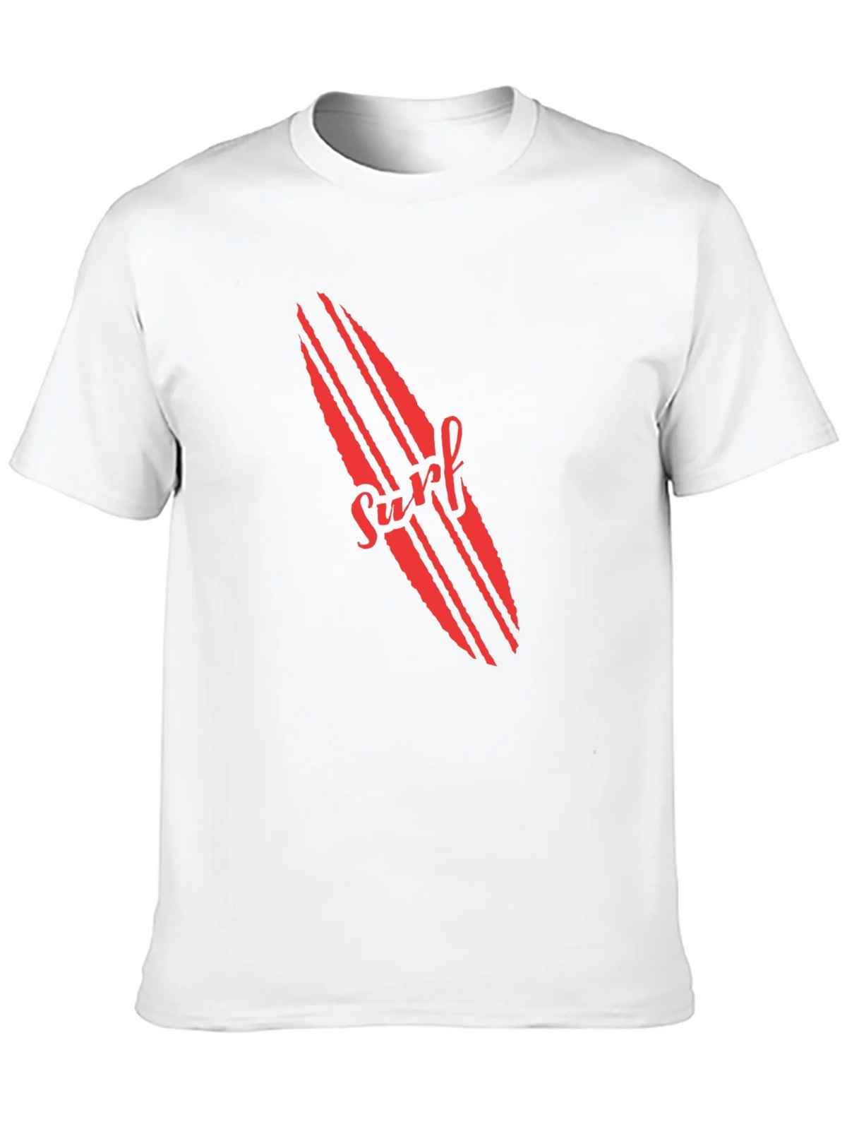 Surfboard Graphic Tee - Red Print on Black product image 9