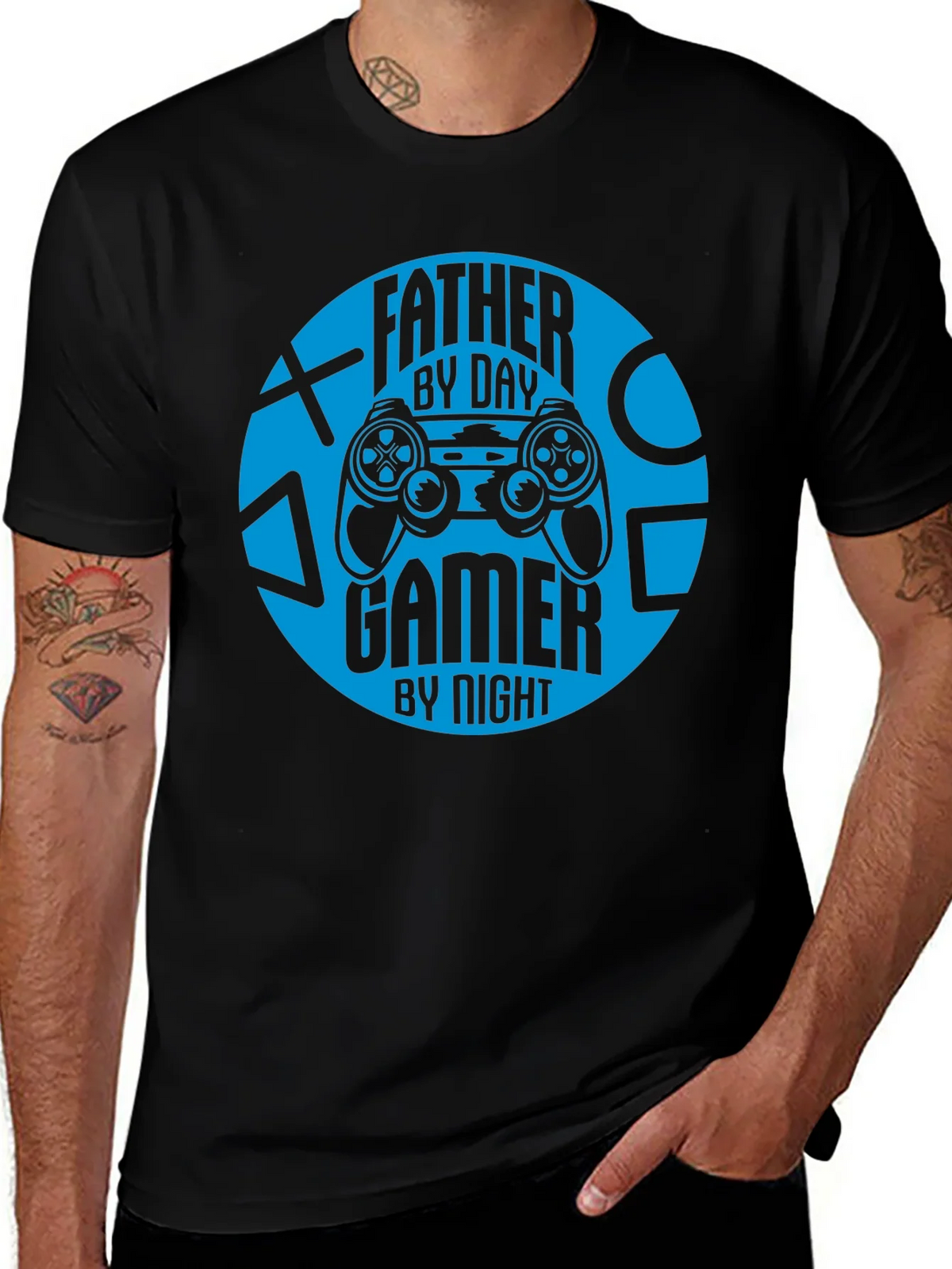 Father By Day Gamer By Night T-Shirt product image 1