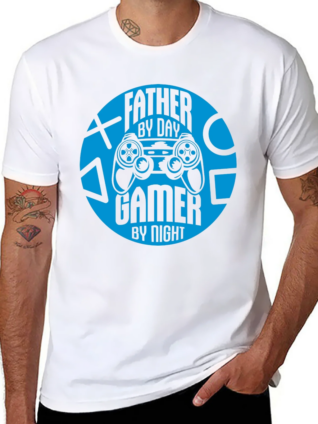 Father By Day Gamer By Night T-Shirt product image 7
