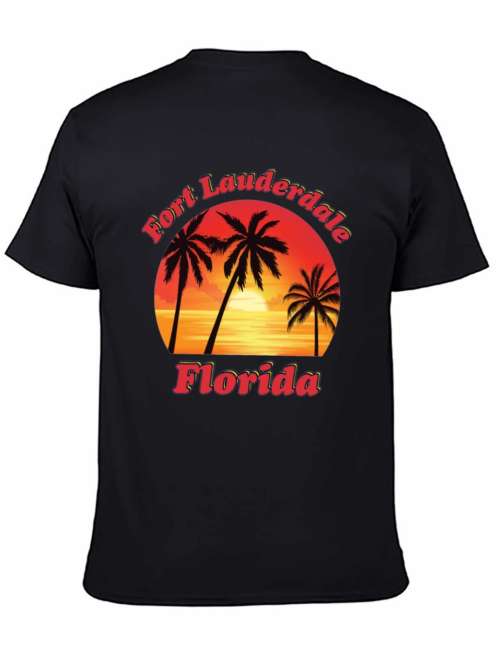 Fort Lauderdale Florida T-Shirt Sunset Palm Tree Tee product image 4