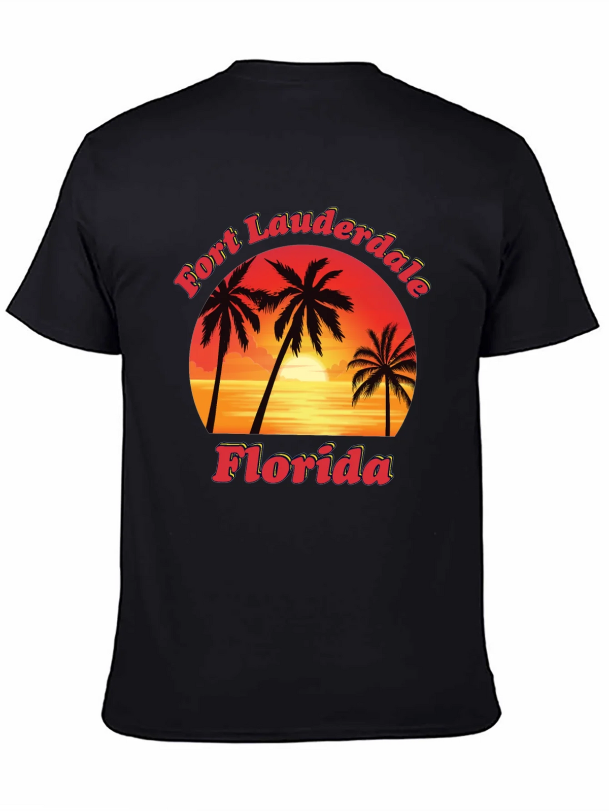 Fort Lauderdale Florida T-Shirt Sunset Palm Tree Tee product image 4