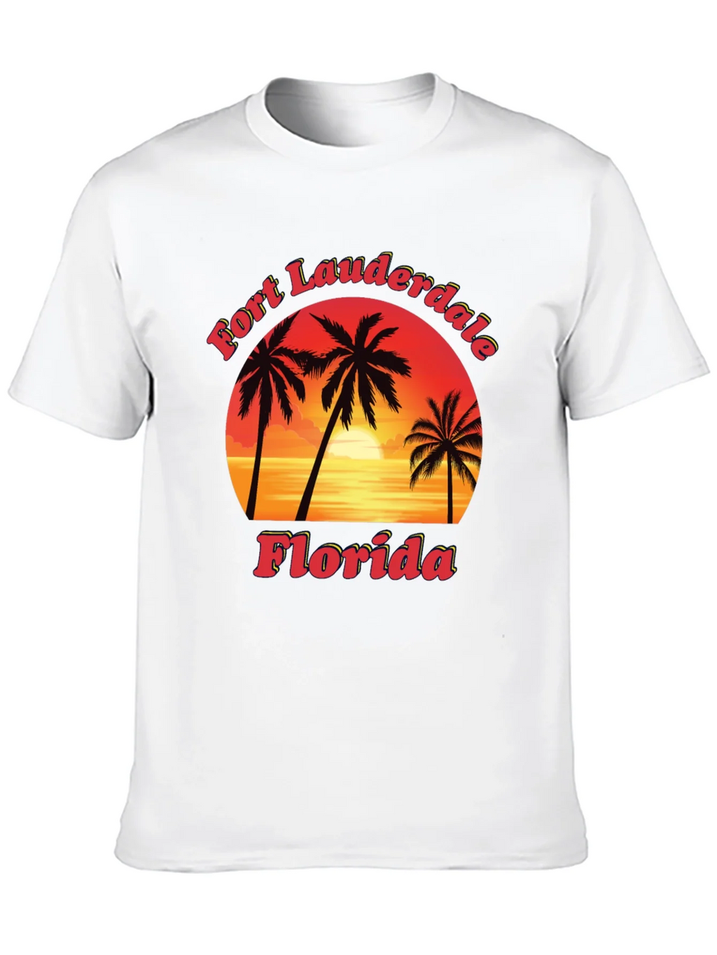 Fort Lauderdale Florida T-Shirt Sunset Palm Tree Tee product image 7