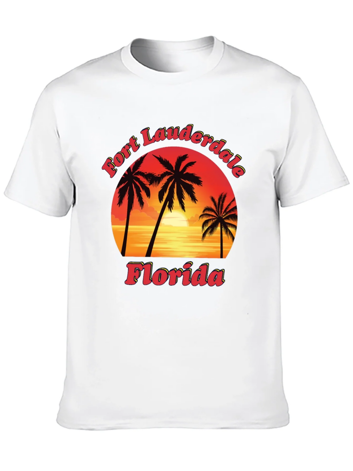 Fort Lauderdale Florida T-Shirt Sunset Palm Tree Tee product image 7