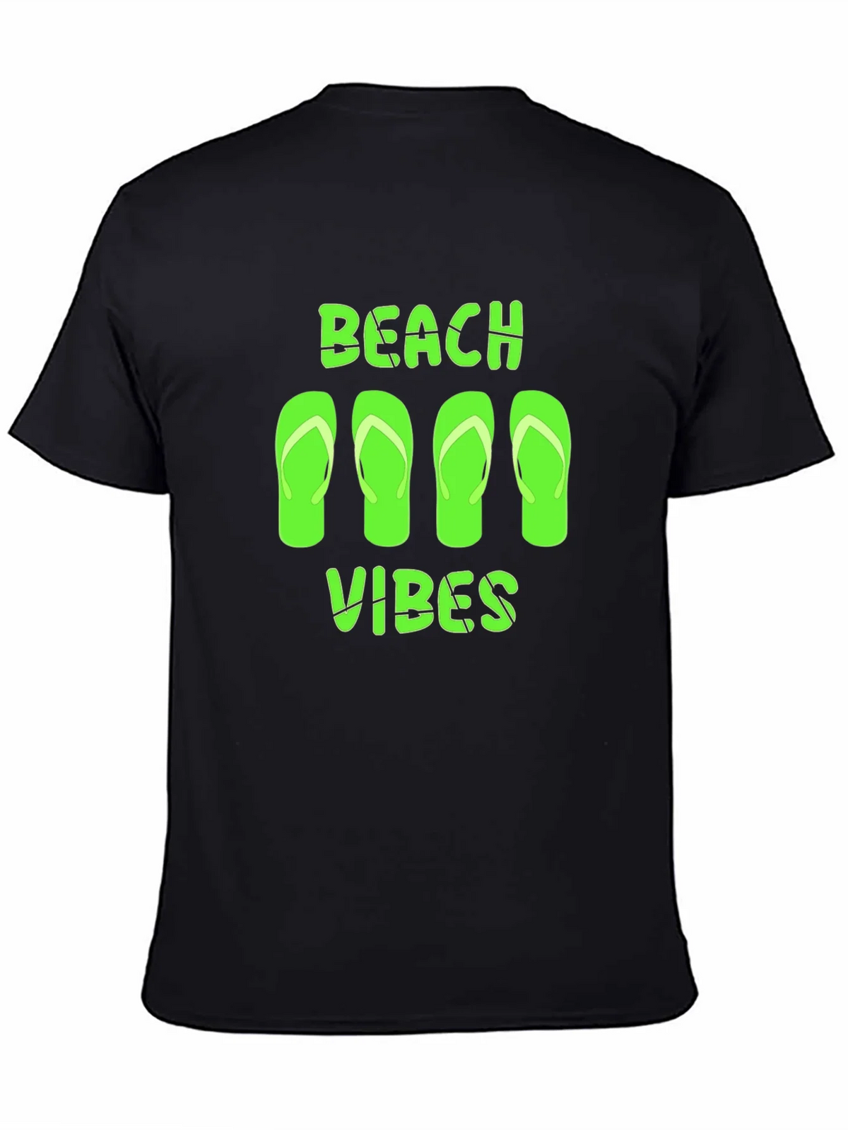 Beach Vibes Graphic Tee - Black Casual T-Shirt product image 4