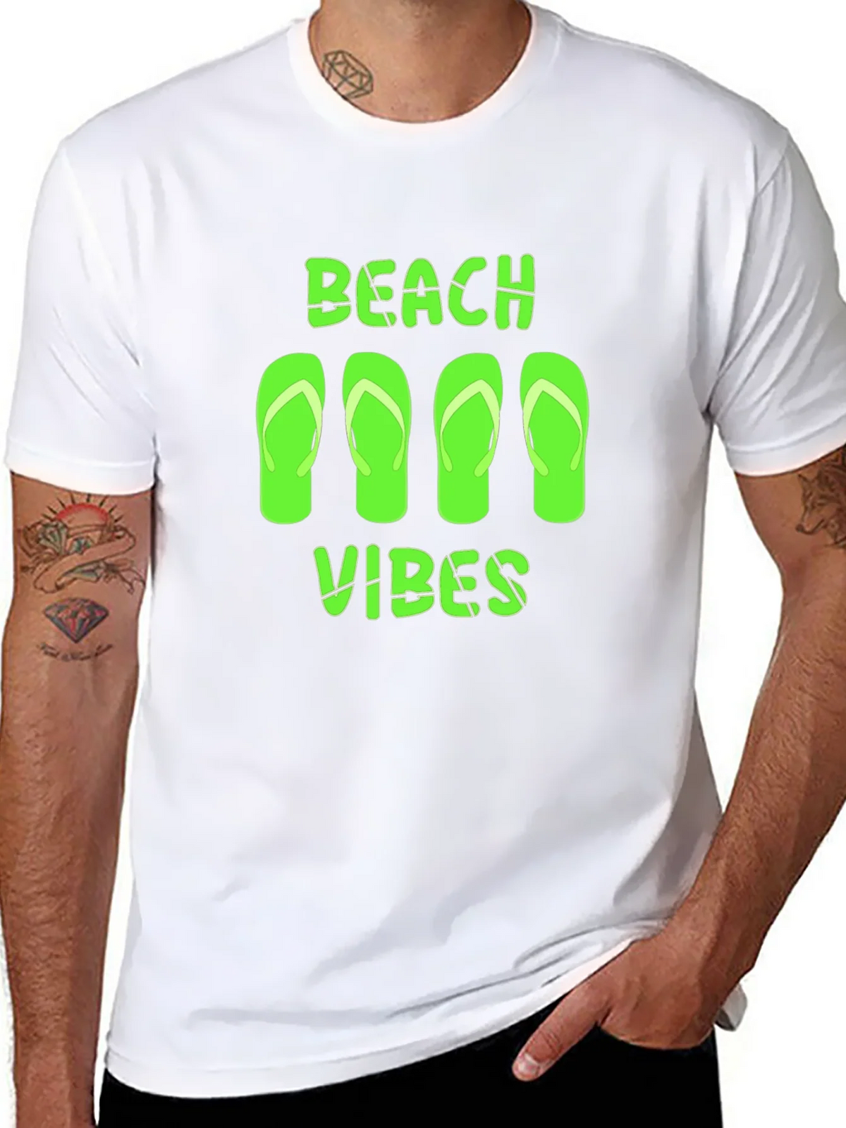 Beach Vibes Graphic Tee - Black Casual T-Shirt product image 7