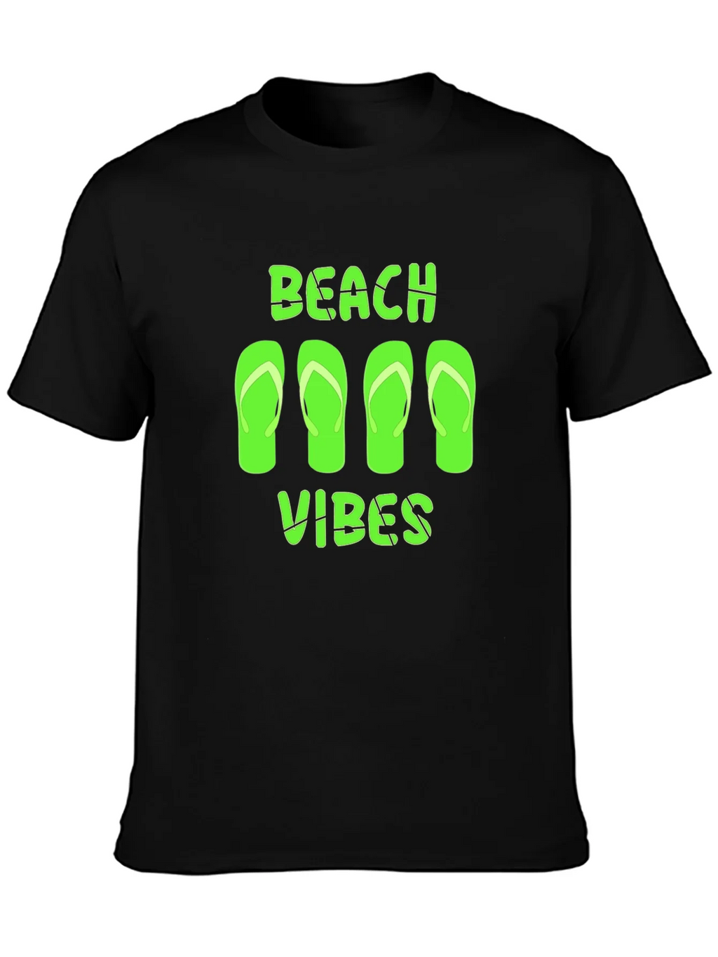 Beach Vibes Graphic Tee - Black Casual T-Shirt product image 3