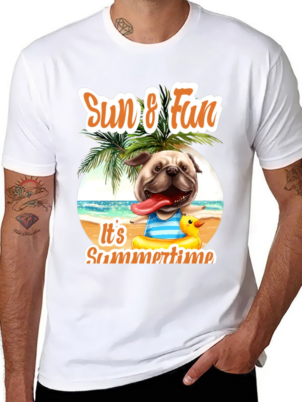 Summer Pug T-Shirt: Sun & Fun Design product image 7