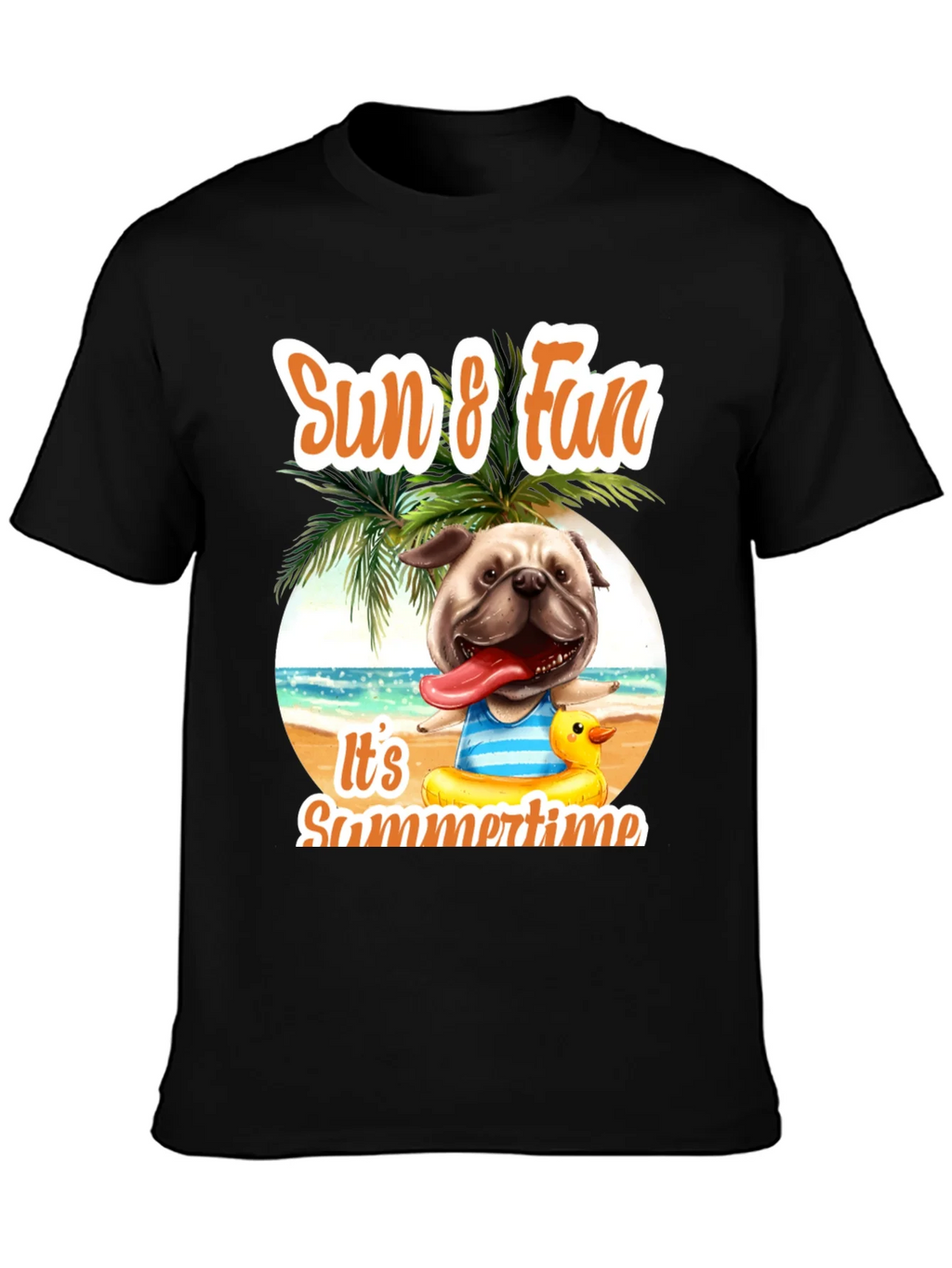 Summer Pug T-Shirt: Sun & Fun Design product image 3