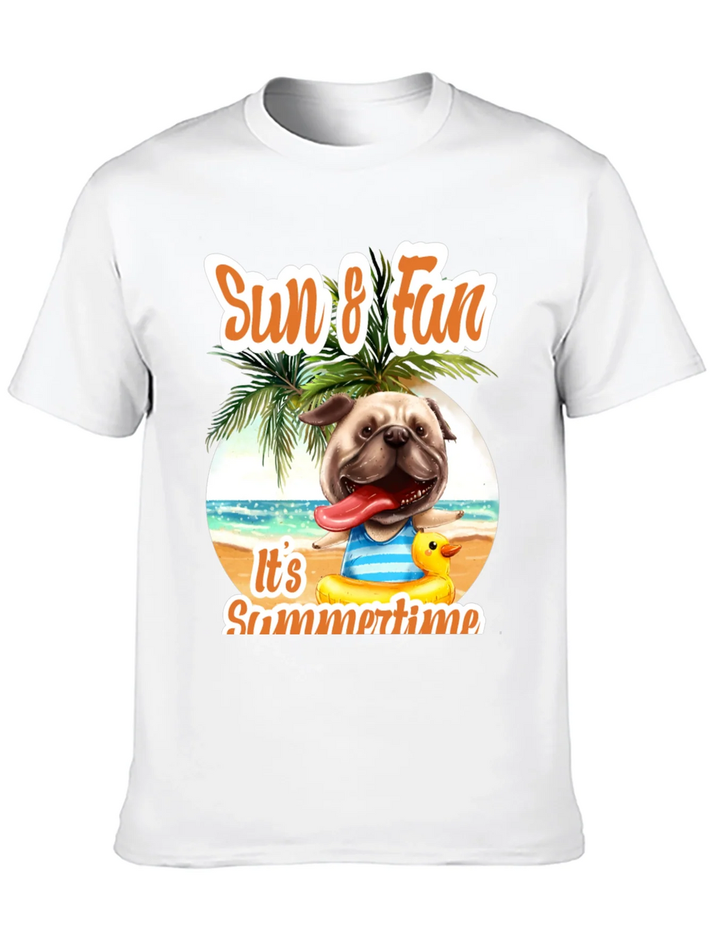 Summer Pug T-Shirt: Sun & Fun Design product image 9